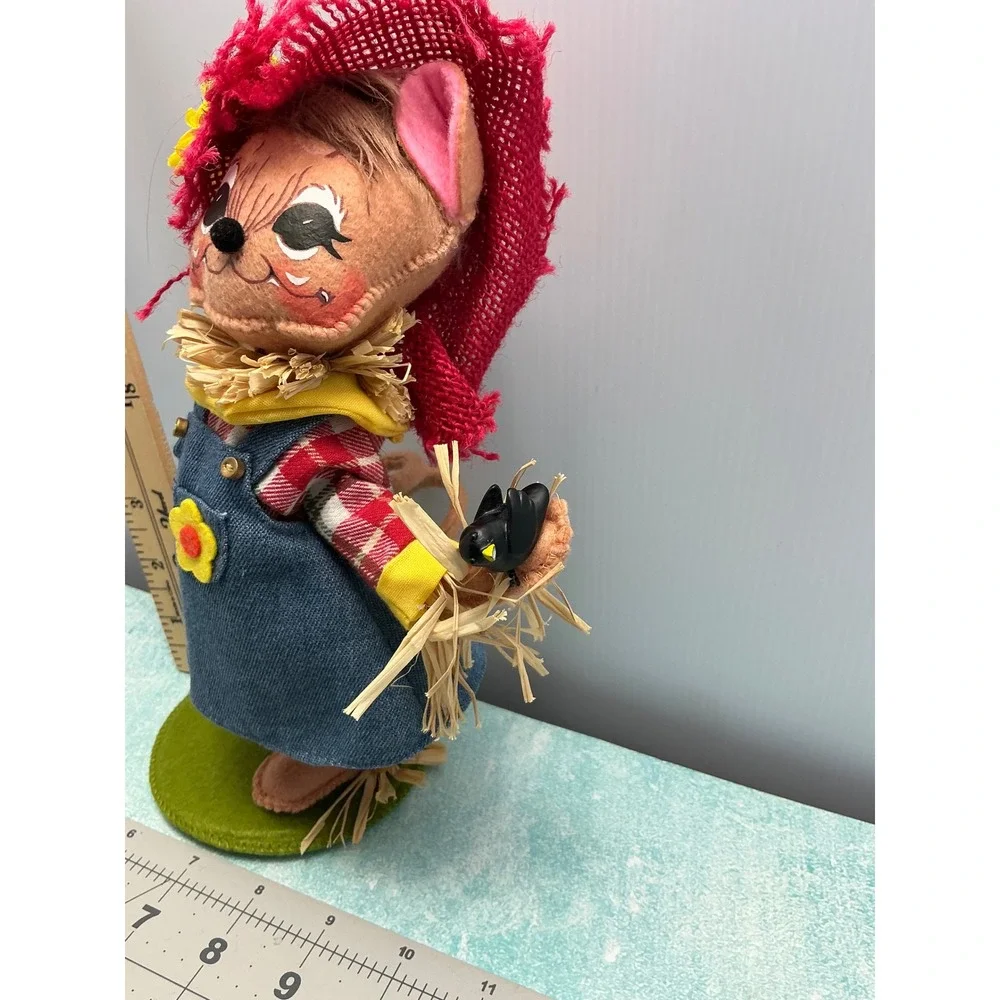 Scarecrow Mouse Plush Toy Autumn‎ Harvest Decor Stuffed Animal Gift